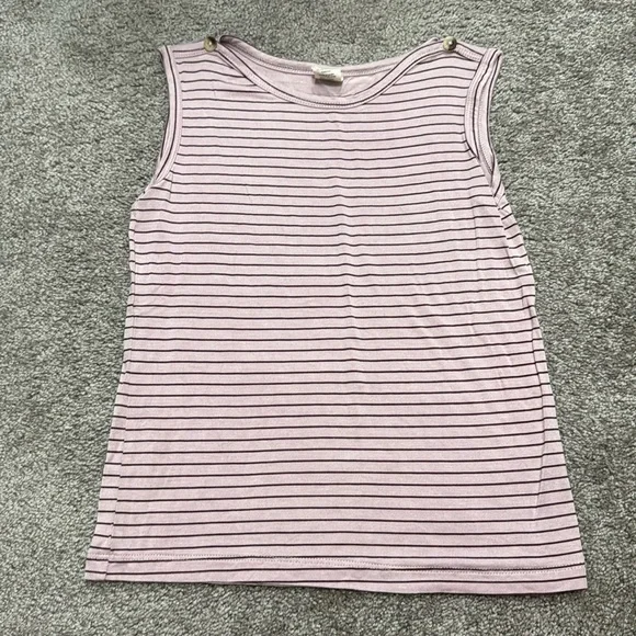 Kate Quinn Purple Stripe Tank - Picture 1 of 5